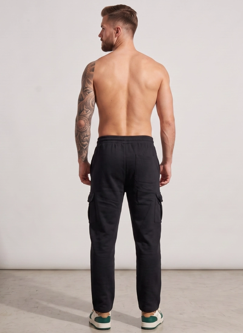 PANTALON BUZO CARGO FORRO POLAR HOMBRE - 3