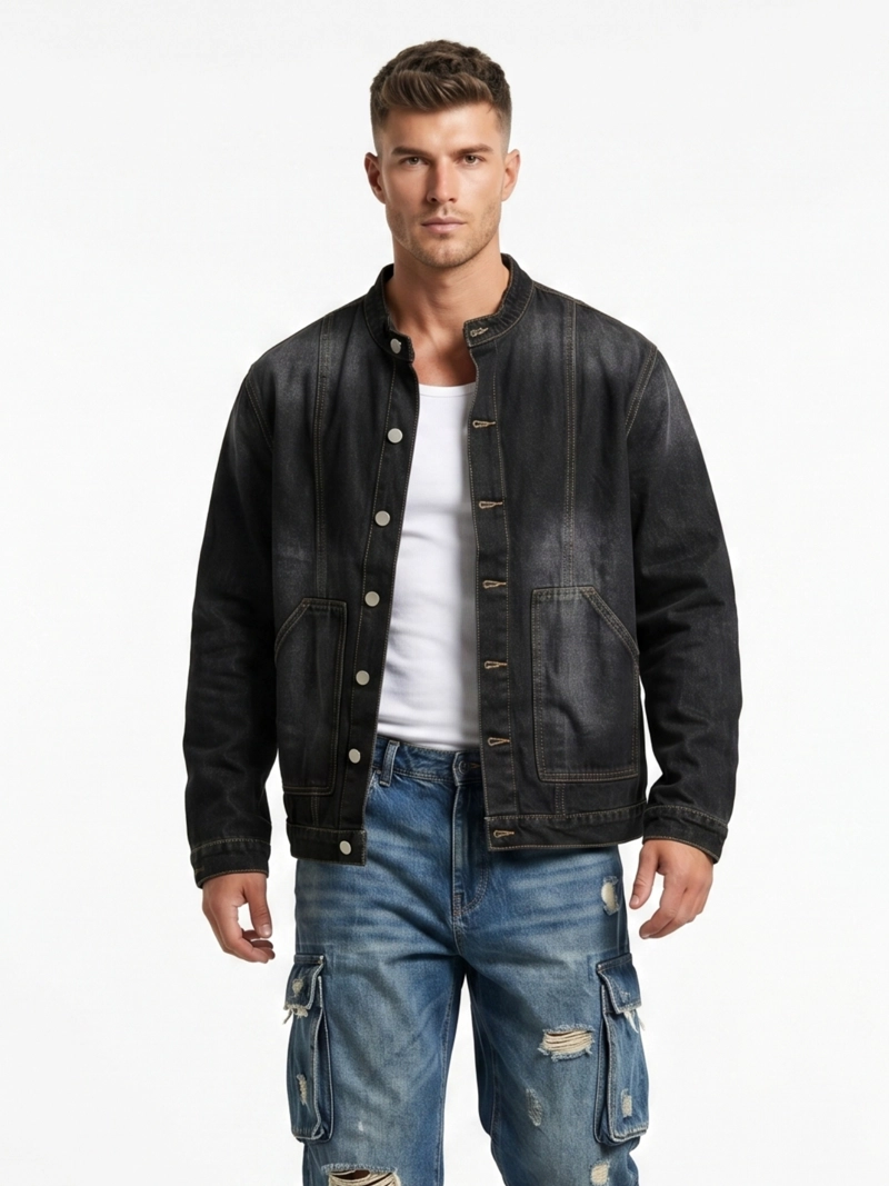 CHAQUETA MEZCLILLA DENIM MAO HOMBRE ORION - 1
