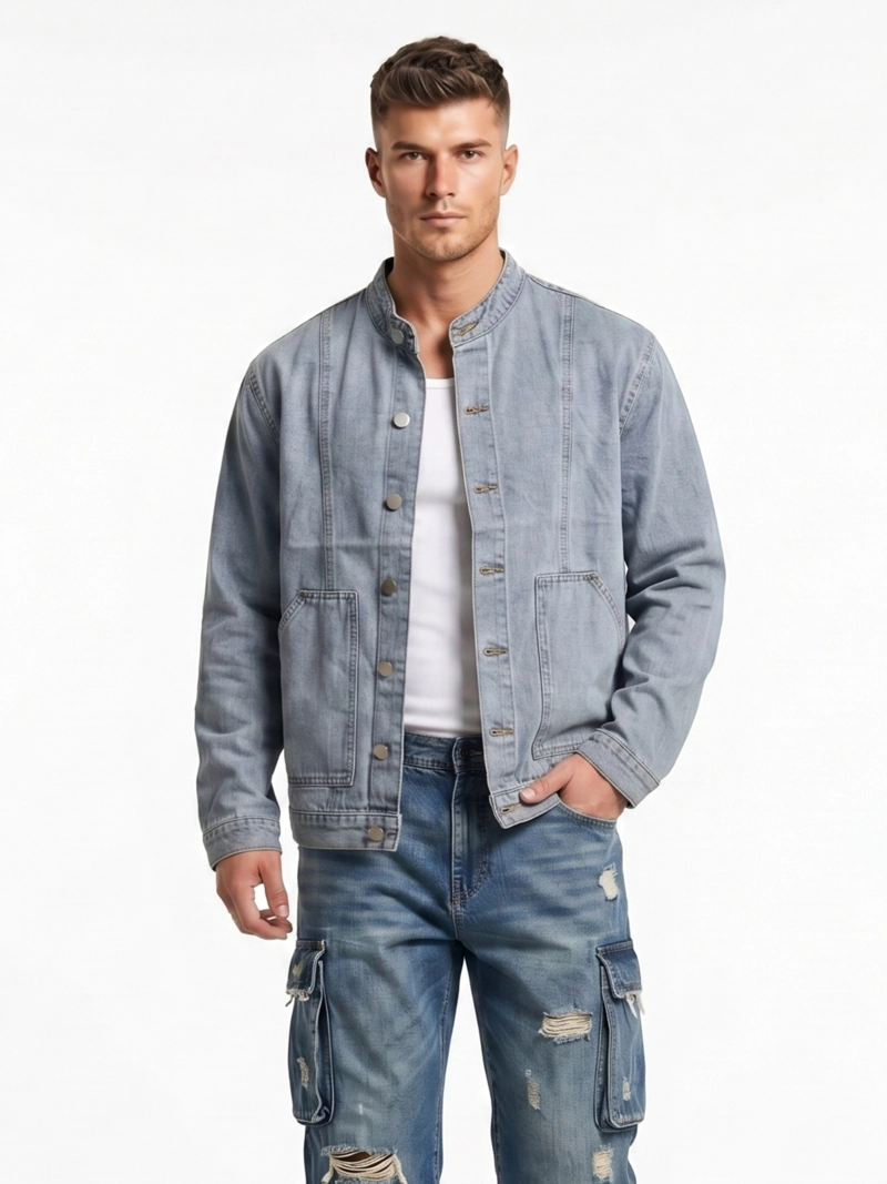 CHAQUETA MEZCLILLA DENIM MAO HOMBRE ORION - 1