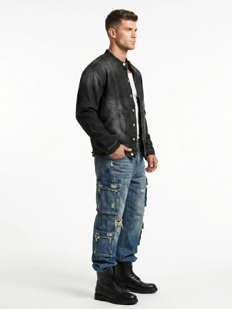 CHAQUETA MEZCLILLA DENIM MAO HOMBRE ORION - 2