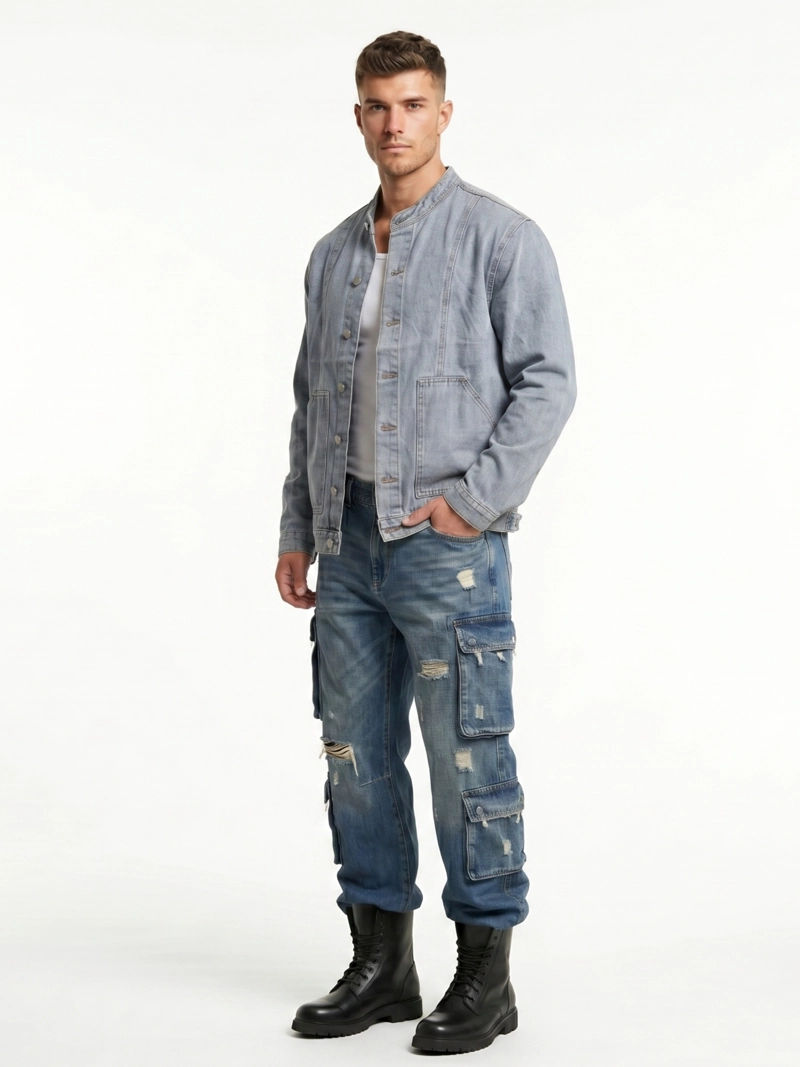 CHAQUETA MEZCLILLA DENIM MAO HOMBRE ORION - 2