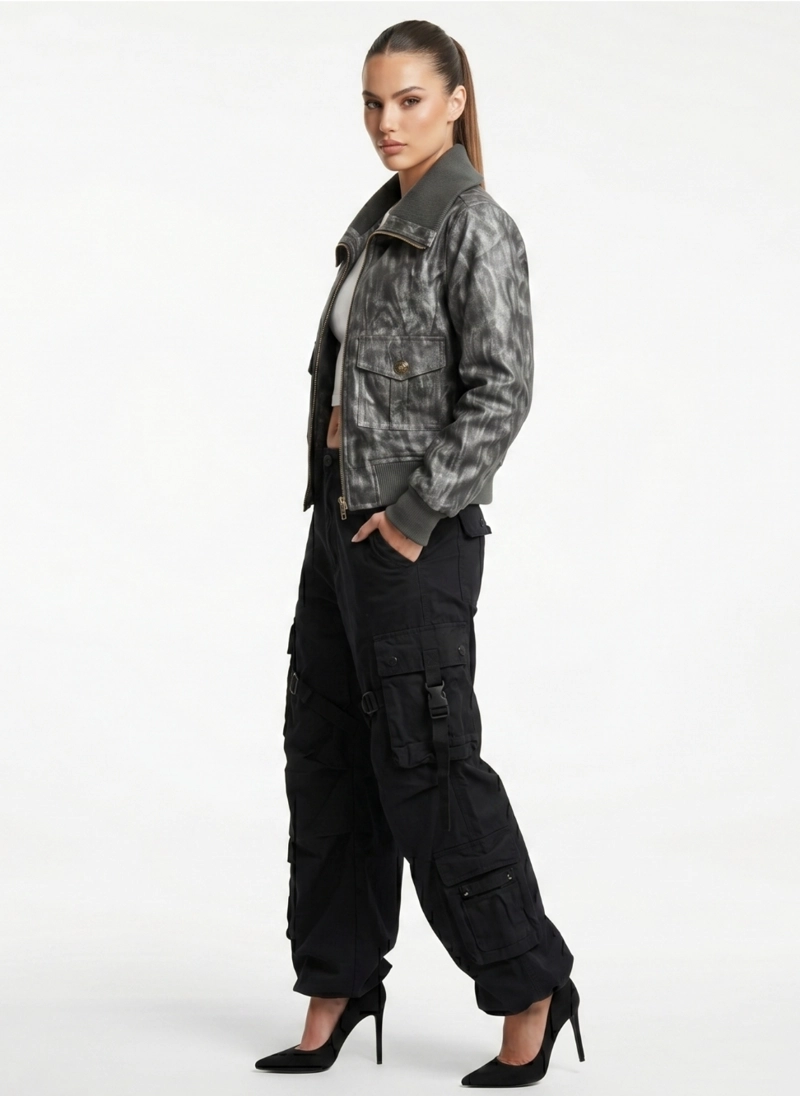 CHAQUETA ECOCUERO BOMBER MUJER PHOEBE - 2