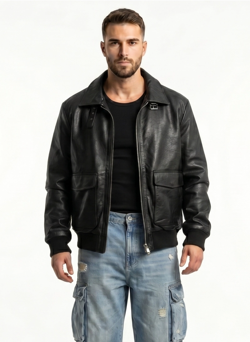 CHAQUETA ECOCUERO PREMIUN HOMBRE LIAM - 1