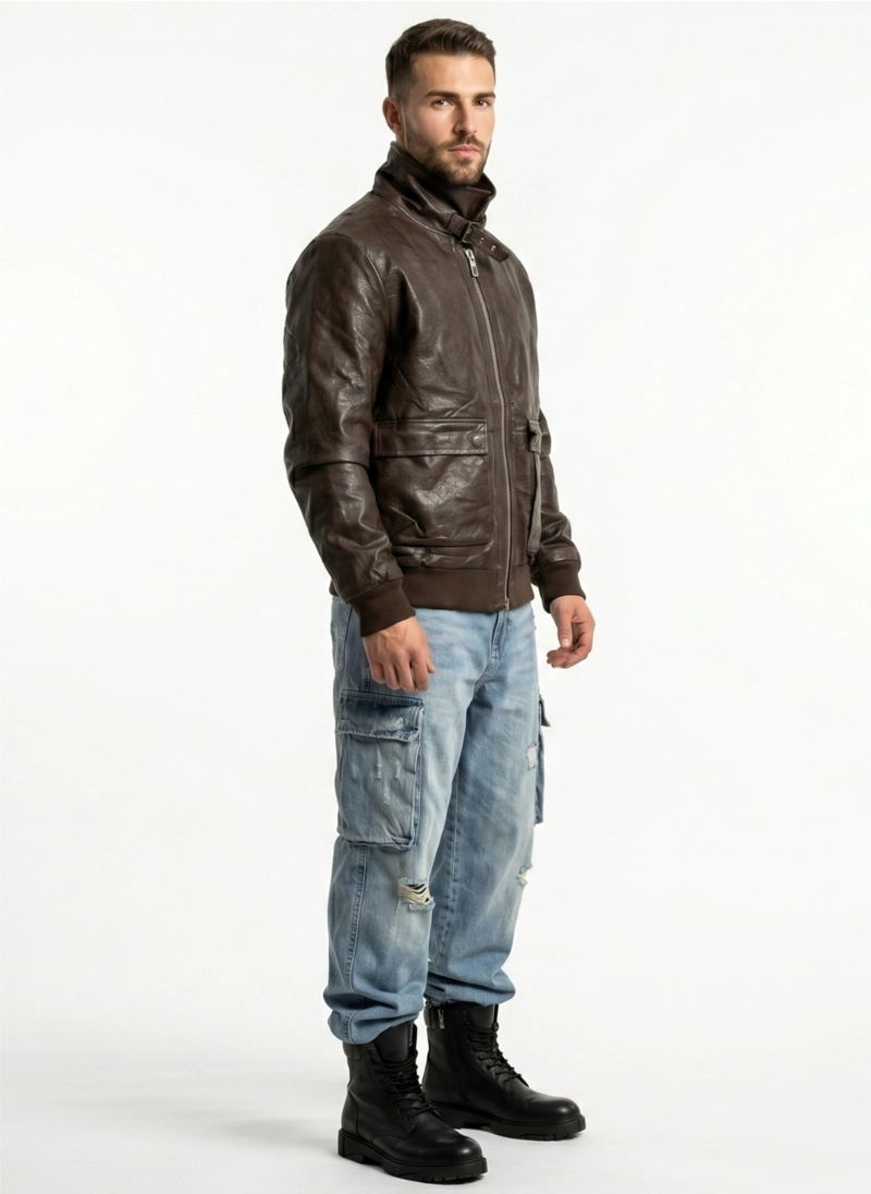 CHAQUETA ECOCUERO PREMIUN HOMBRE LIAM - 2