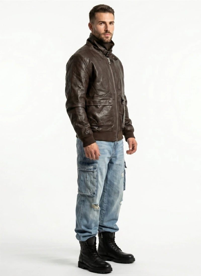 CHAQUETA ECOCUERO PREMIUN HOMBRE LIAM - 2