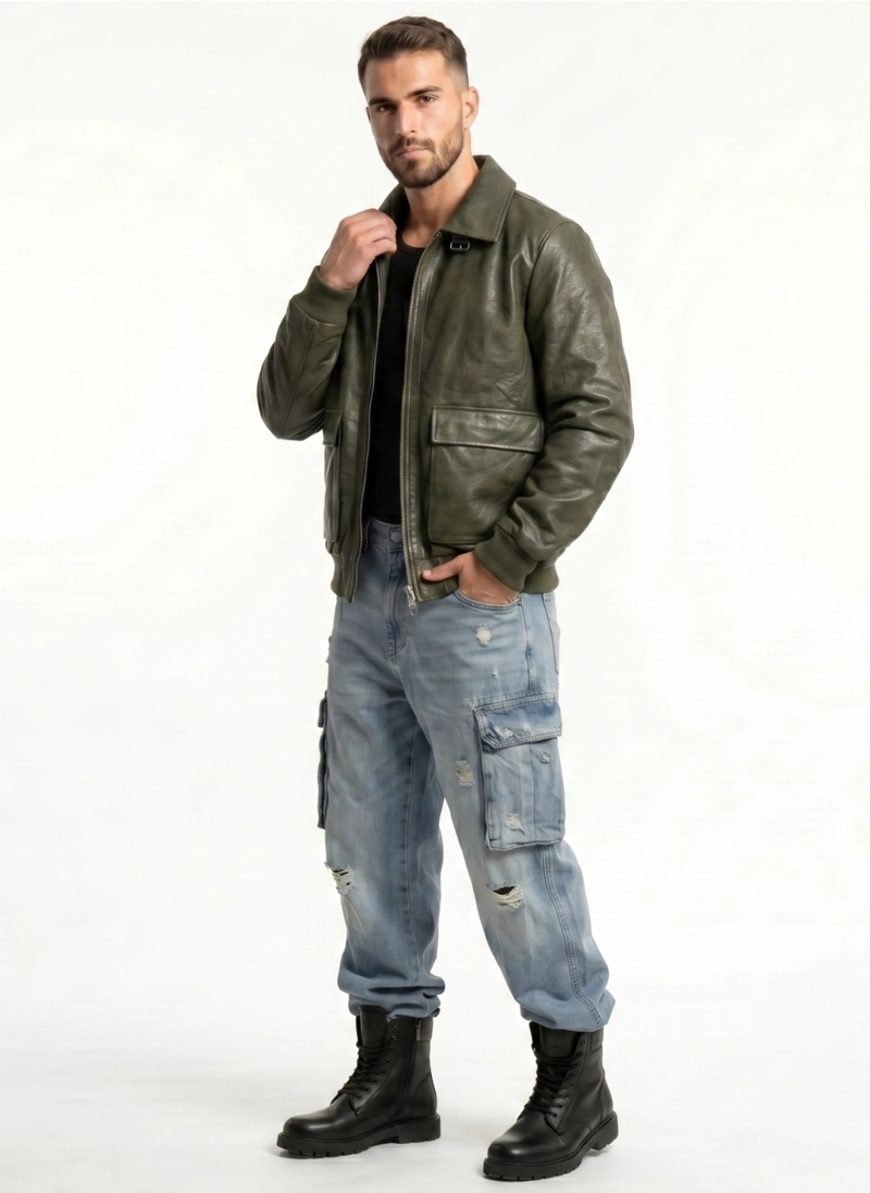 CHAQUETA ECOCUERO PREMIUN HOMBRE LIAM - 2