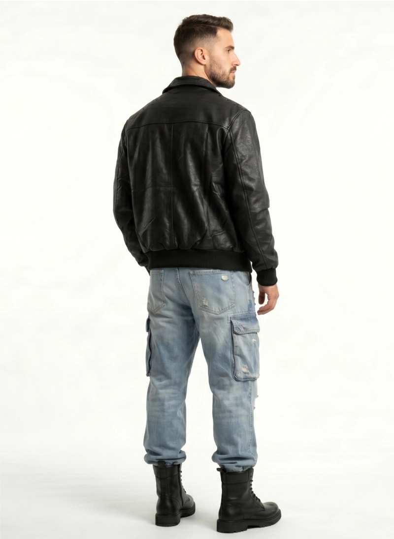 CHAQUETA ECOCUERO PREMIUN HOMBRE LIAM - 3