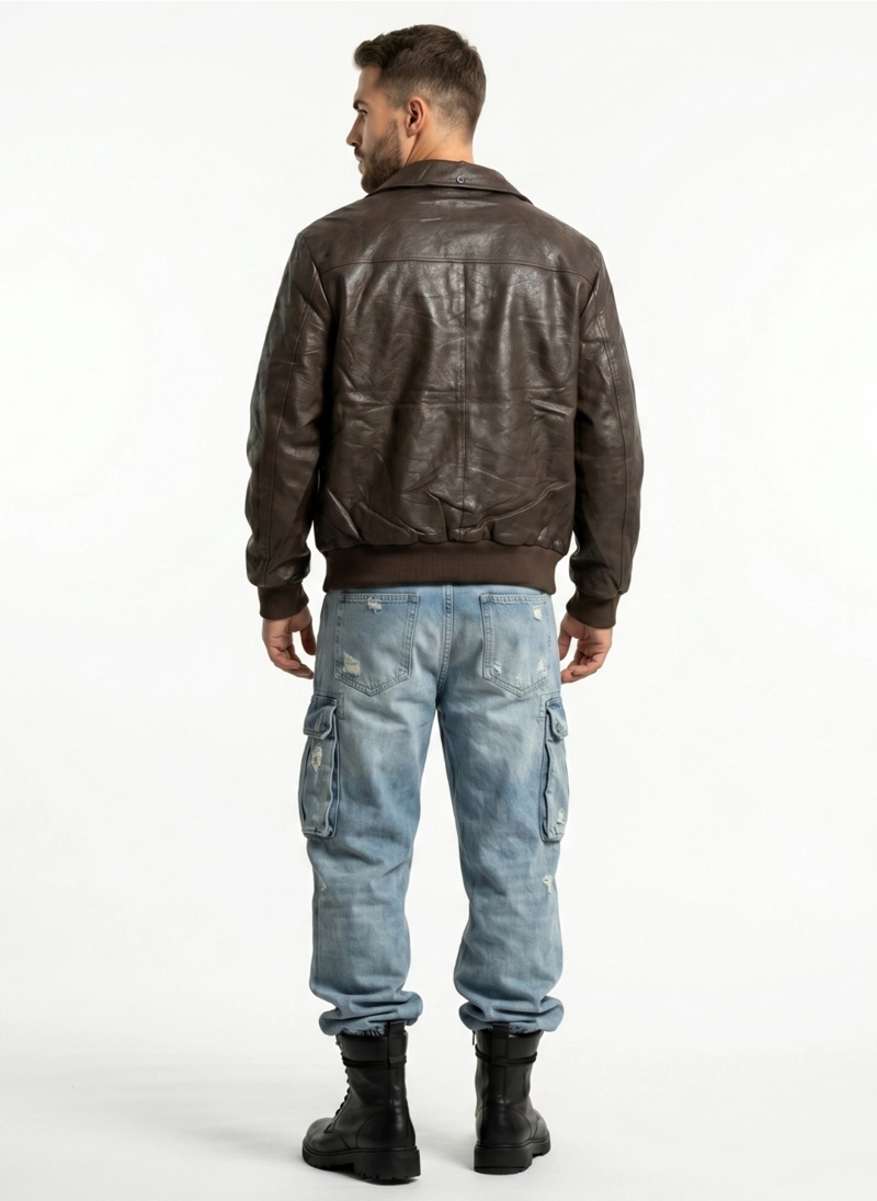 CHAQUETA ECOCUERO PREMIUN HOMBRE LIAM - 3