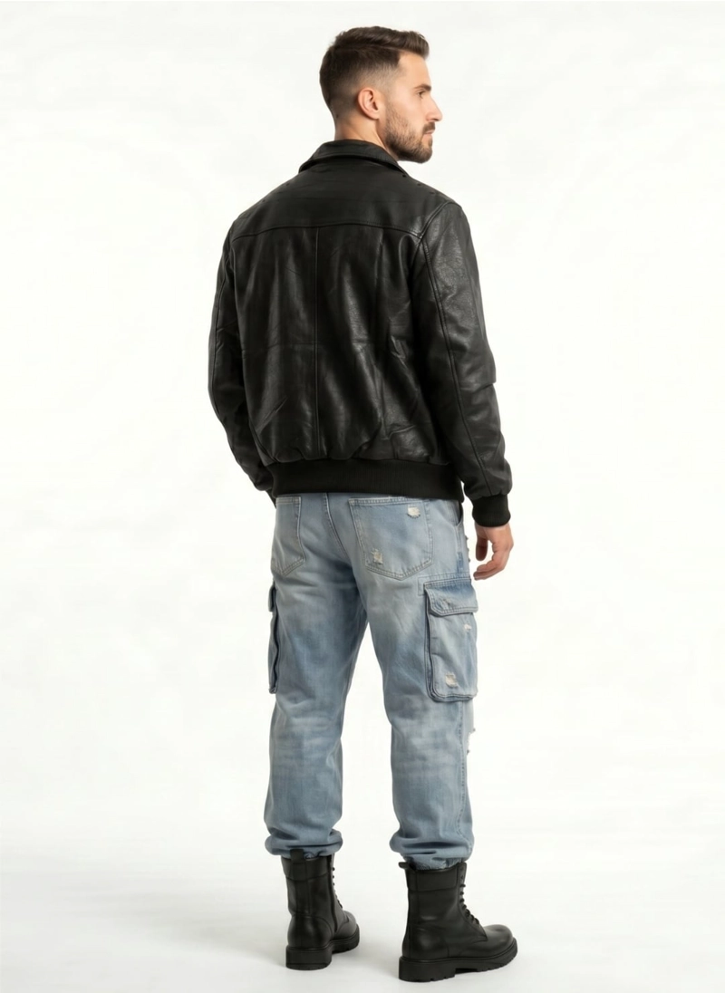 CHAQUETA ECOCUERO PREMIUN HOMBRE LIAM - 3