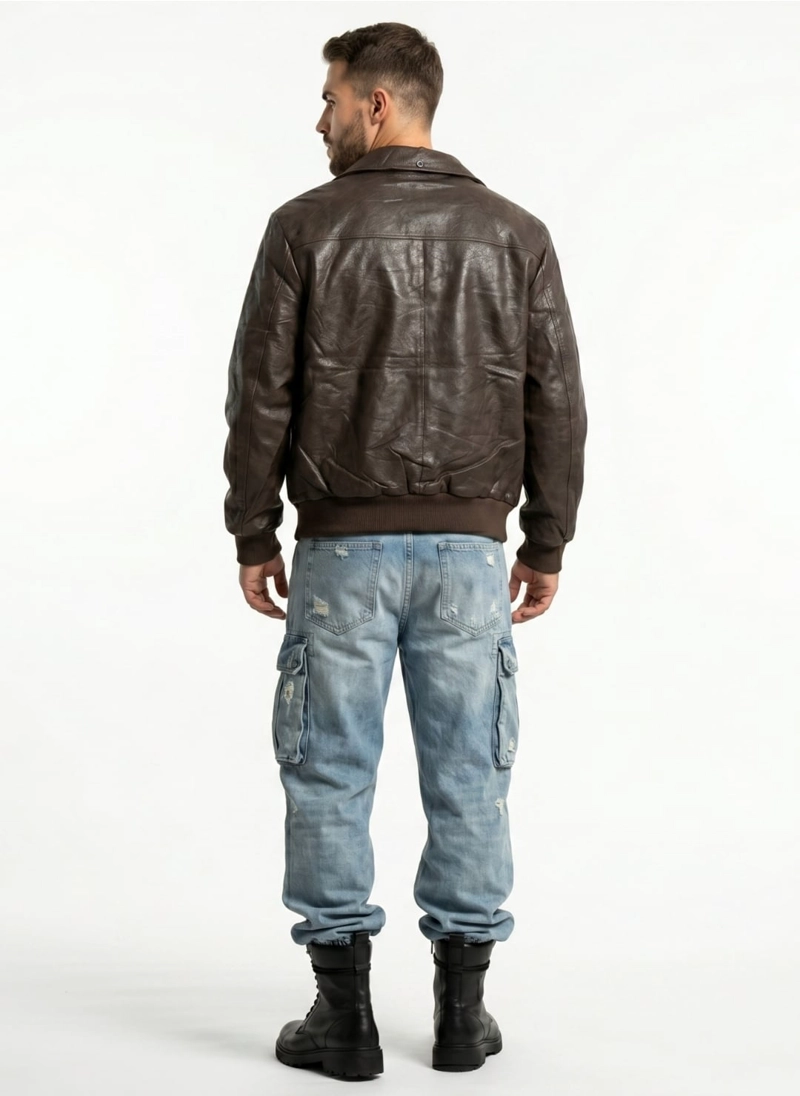 CHAQUETA ECOCUERO PREMIUN HOMBRE LIAM - 3