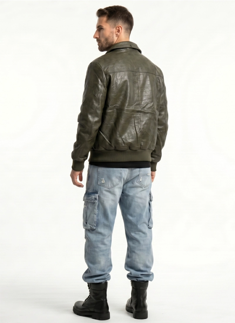 CHAQUETA ECOCUERO PREMIUN HOMBRE LIAM - 3