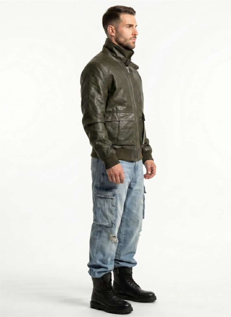 CHAQUETA ECOCUERO PREMIUN HOMBRE LIAM - 4