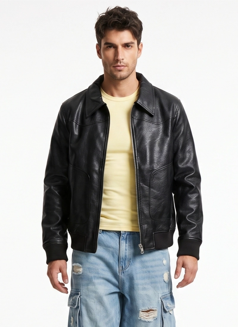 CHAQUETA ECOCUERO SOFT HOMBRE MATHEW - 1