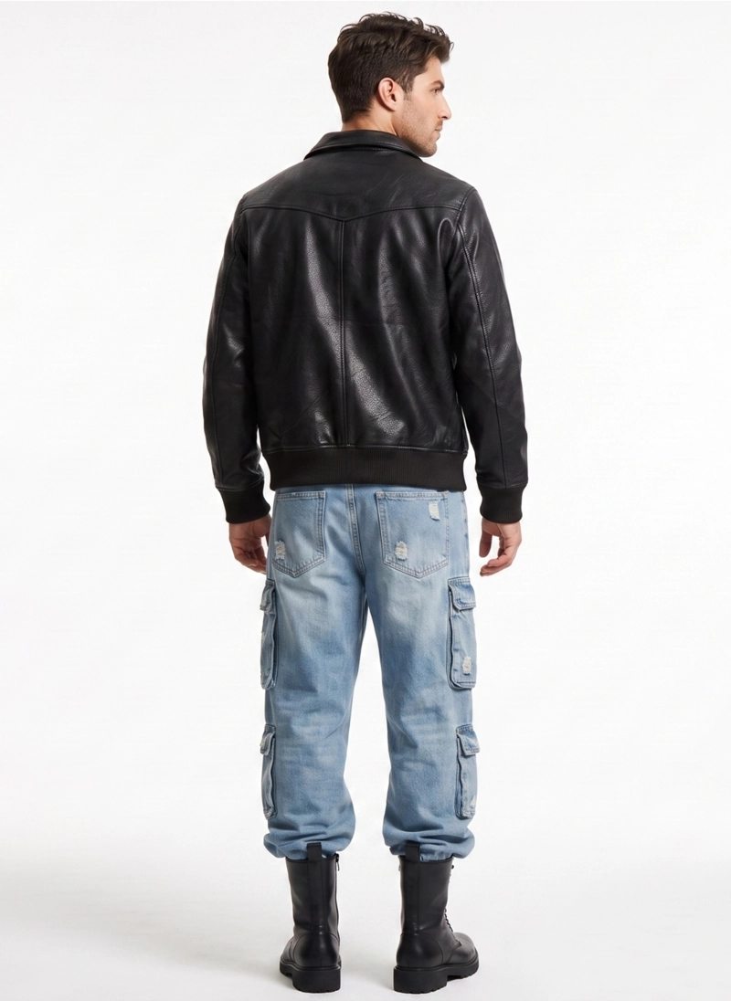 CHAQUETA ECOCUERO SOFT HOMBRE MATHEW - 3