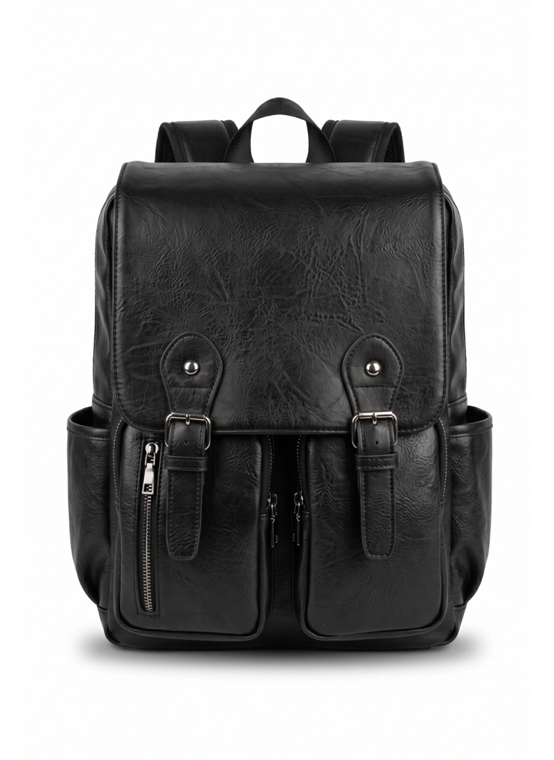 MOCHILA ZOE UNISEX ESTILO VINTAGE CUERO SINTETICO URBANO - 1
