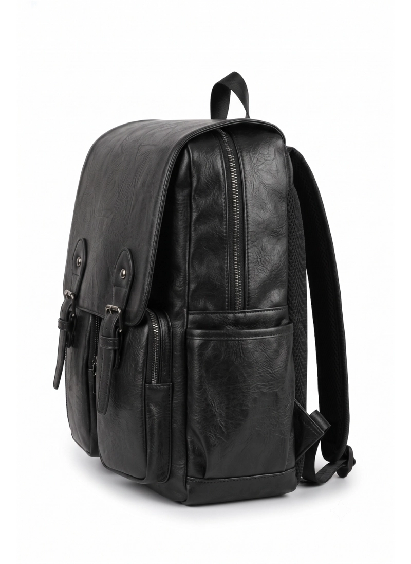 MOCHILA ZOE UNISEX ESTILO VINTAGE CUERO SINTETICO URBANO - 2