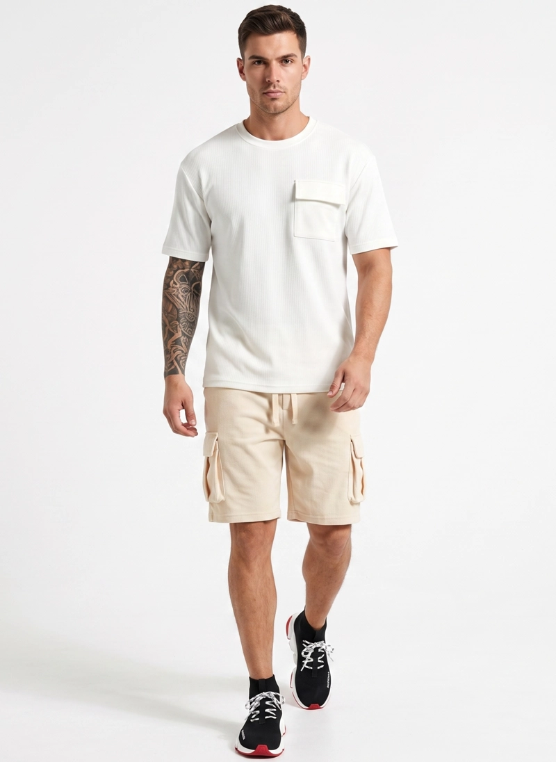 CONJUNTO POLO Y SHORT VERANO CARGO HOMBRE - 1