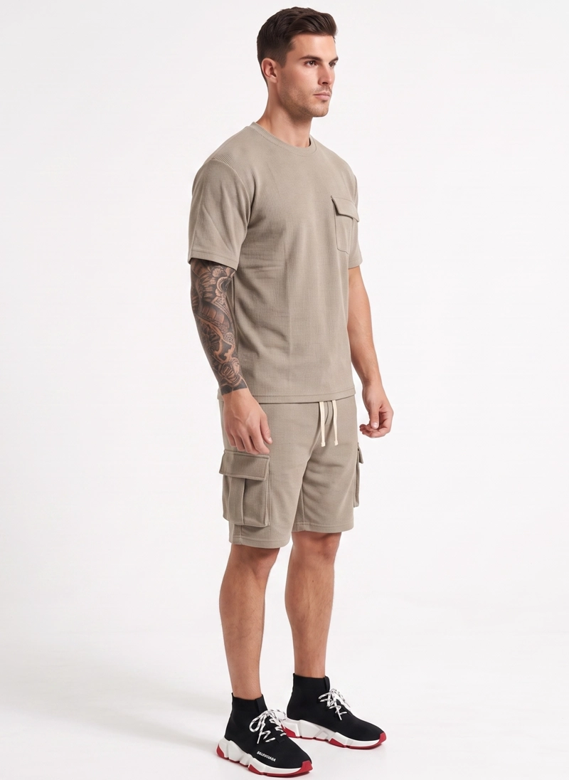 CONJUNTO POLO Y SHORT VERANO CARGO HOMBRE - 2