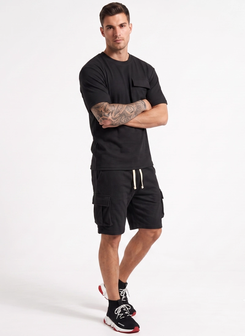 CONJUNTO POLO Y SHORT VERANO CARGO HOMBRE - 2