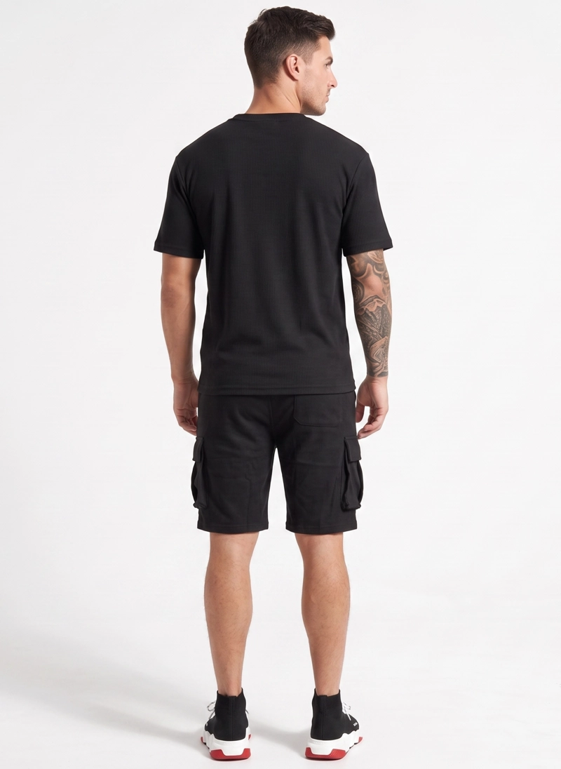 CONJUNTO POLO Y SHORT VERANO CARGO HOMBRE - 3