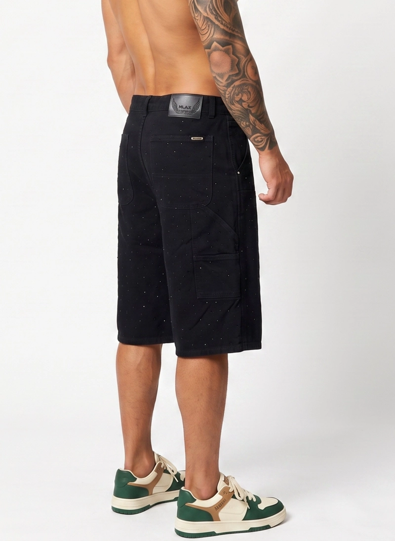 SHORT BERMUDA DENIM BRILLOS RELAXED FIT HOMBRE DIAMOND - 3