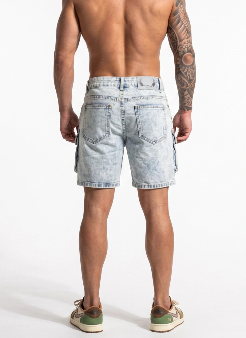 SHORT JEANS NEW CARGO HOMBRE - 3