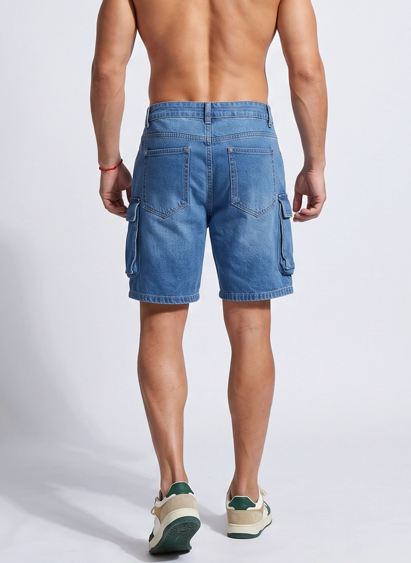 SHORT JEANS NEW CARGO HOMBRE - 3