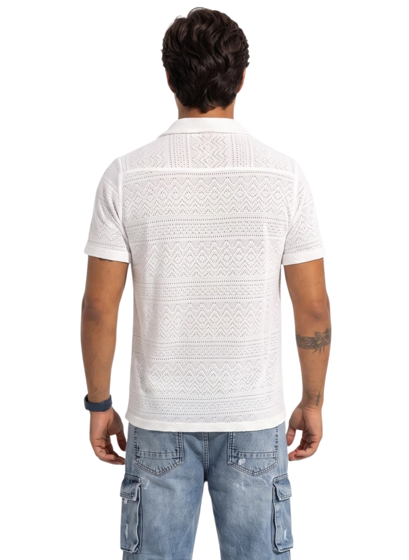 CAMISA MALLA CUELLO CUBANO ESCOCIA - 3