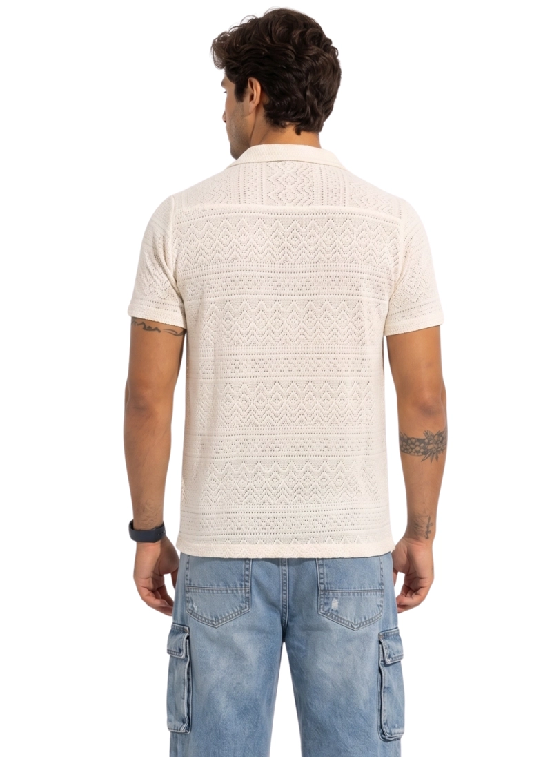 CAMISA MALLA CUELLO CUBANO ESCOCIA - 3