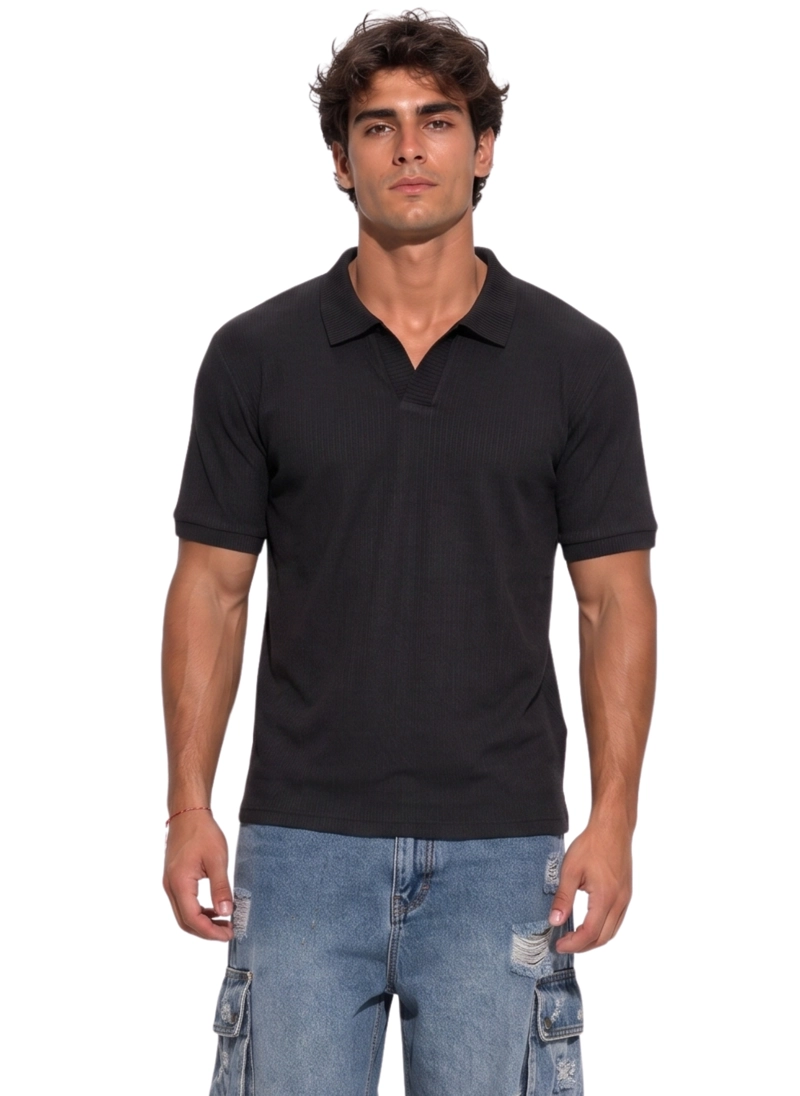 POLERA POLO TEJIDA HOMBRE NEPAL - 1