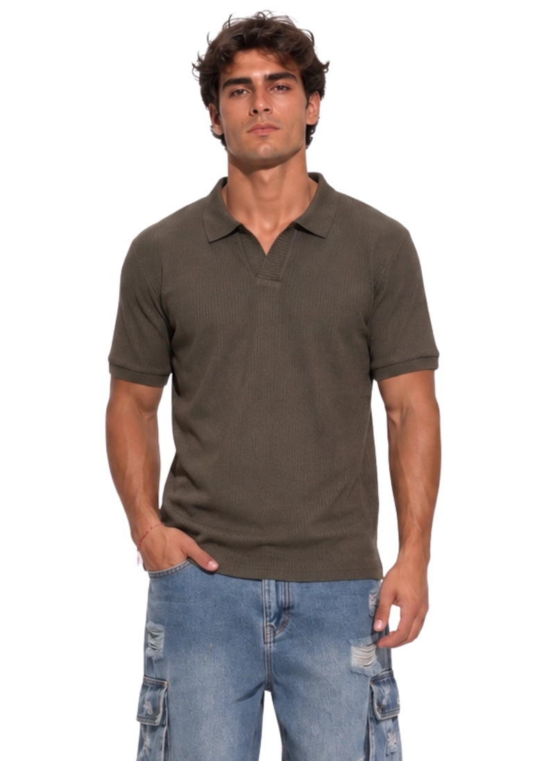 POLERA POLO TEJIDA HOMBRE NEPAL - 1
