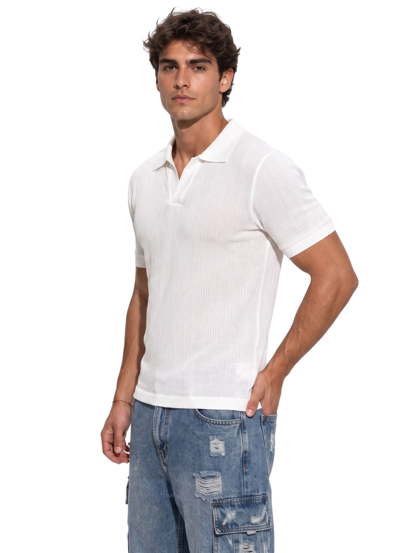 POLERA POLO TEJIDA HOMBRE NEPAL - 2