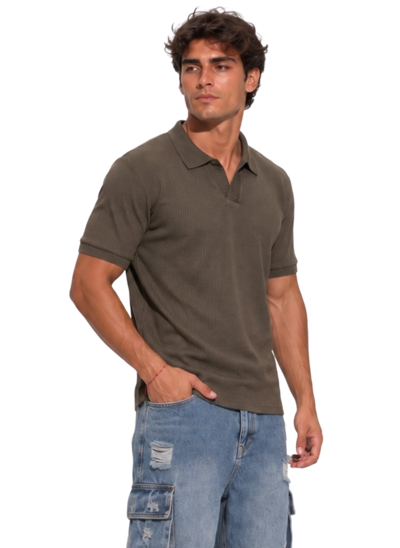 POLERA POLO TEJIDA HOMBRE NEPAL - 2