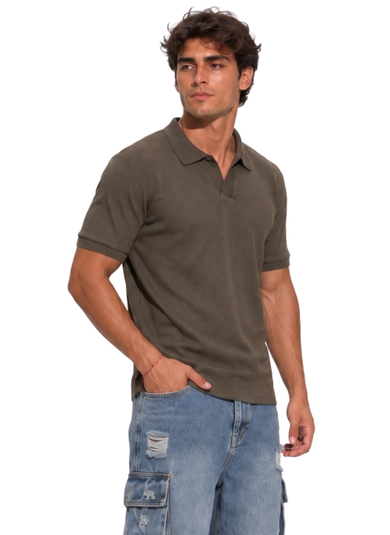 POLERA POLO TEJIDA HOMBRE NEPAL - 2