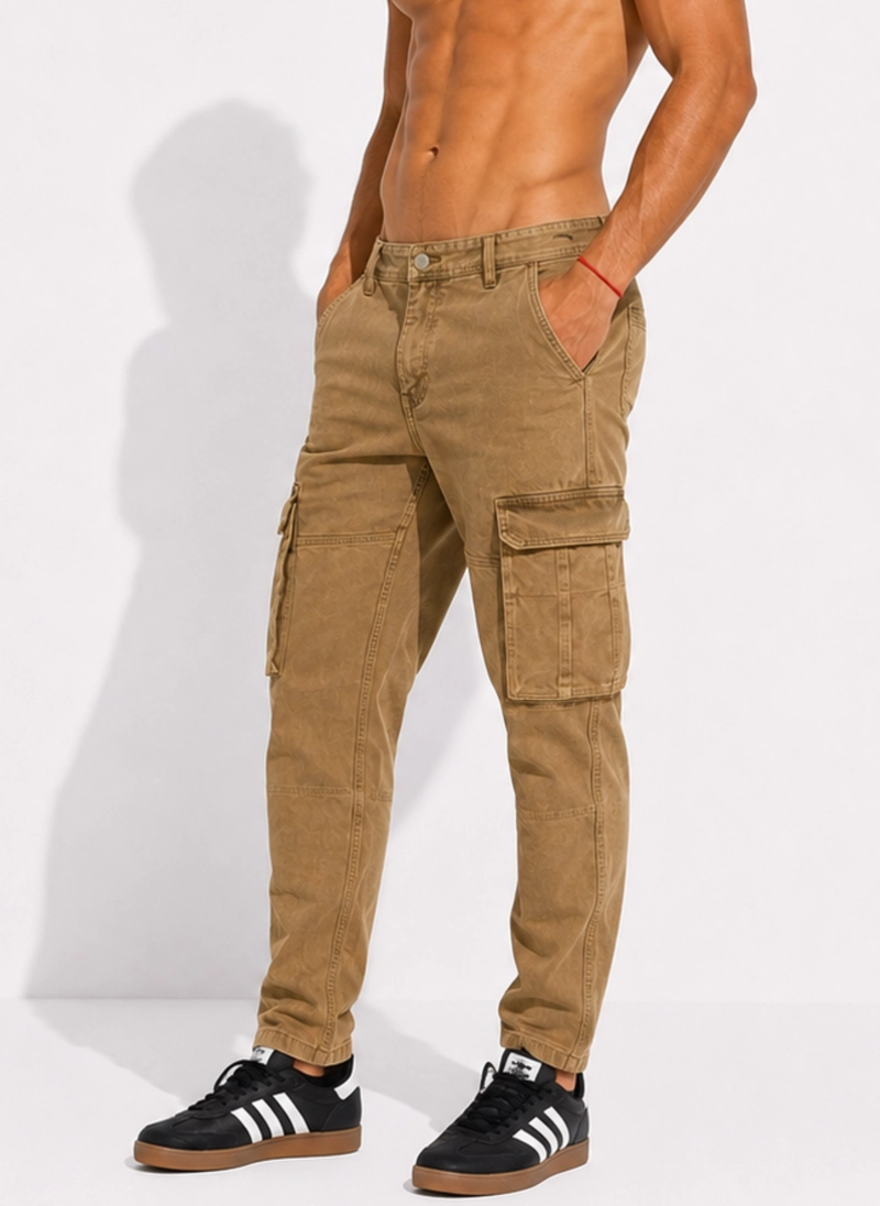 JEANS PANTALON CARGO HOMBRE DENIM - 2
