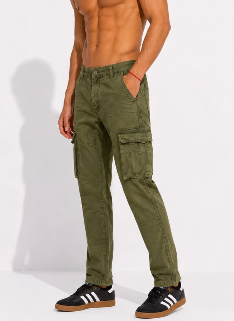 JEANS PANTALON CARGO HOMBRE DENIM - 2