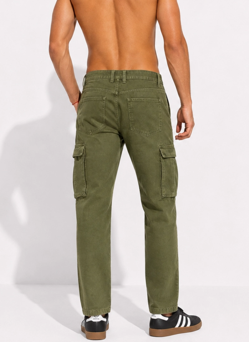 JEANS PANTALON CARGO HOMBRE DENIM - 3