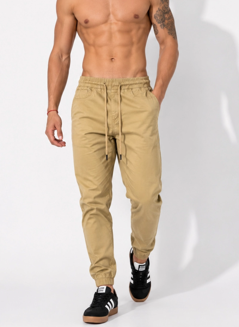 JOGGER URBANO HOMBRE ELASTICADO ENZO Beige 42