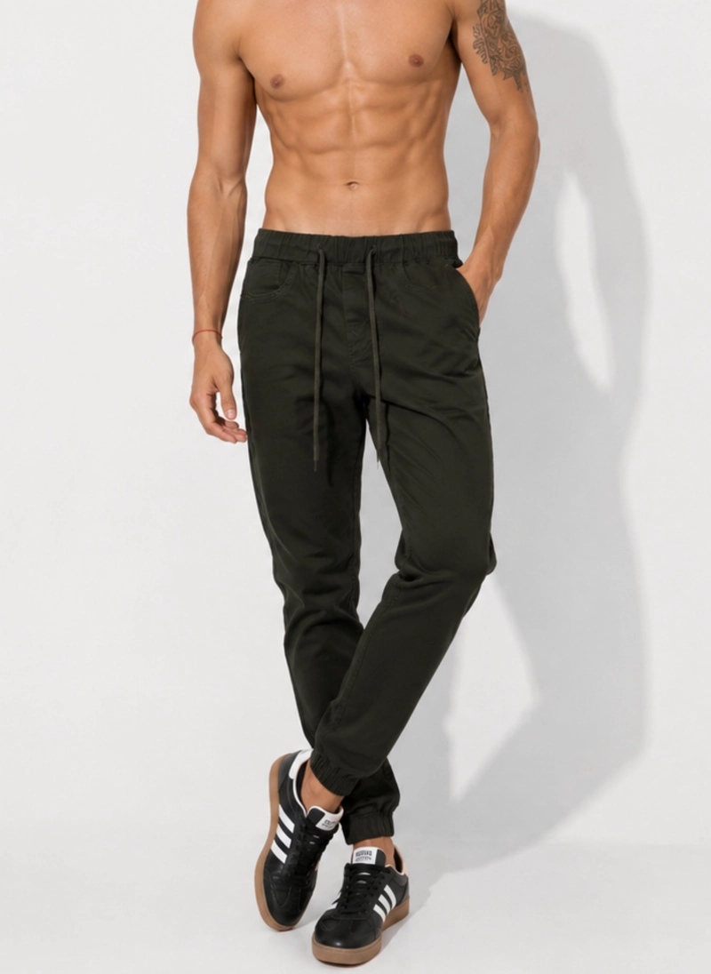 JOGGER URBANO HOMBRE ELASTICADO ENZO Verde 48
