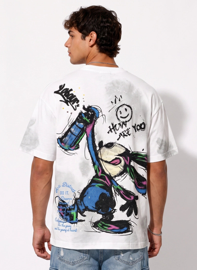 POLERA OVERSIZE DISEÑOS URBANOS HOMBRE - 1