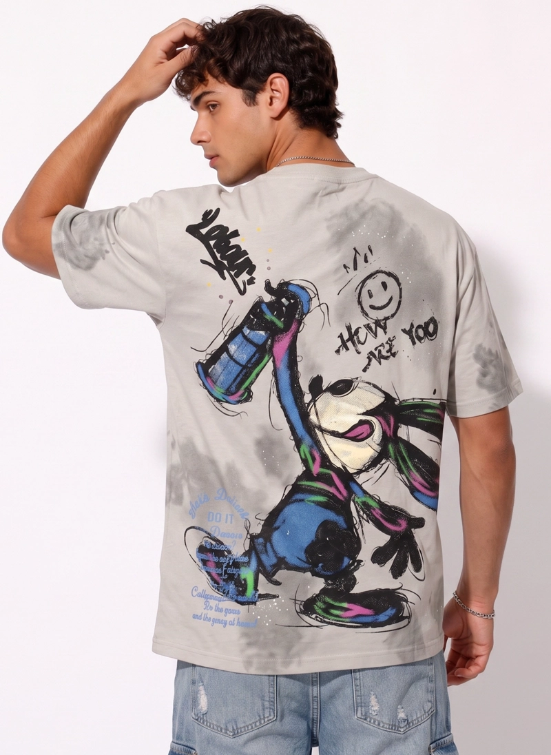 POLERA OVERSIZE DISEÑOS URBANOS HOMBRE - 1