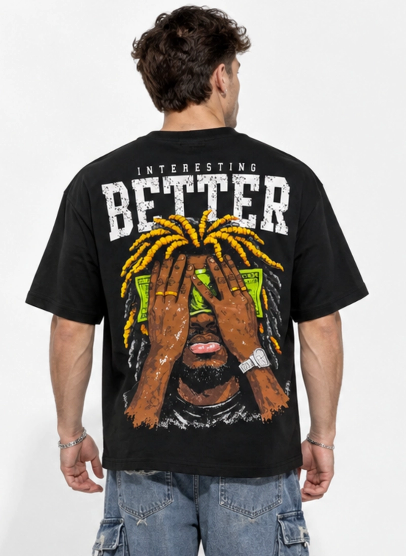 POLERA URBANA HOMBRE OVERSIZE DISEÑOS BETTER - 1