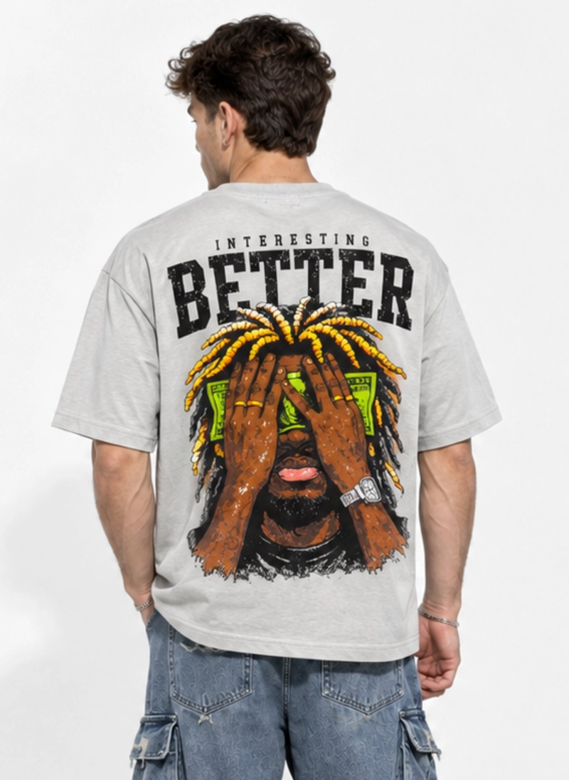 POLERA URBANA HOMBRE OVERSIZE DISEÑOS BETTER - 1