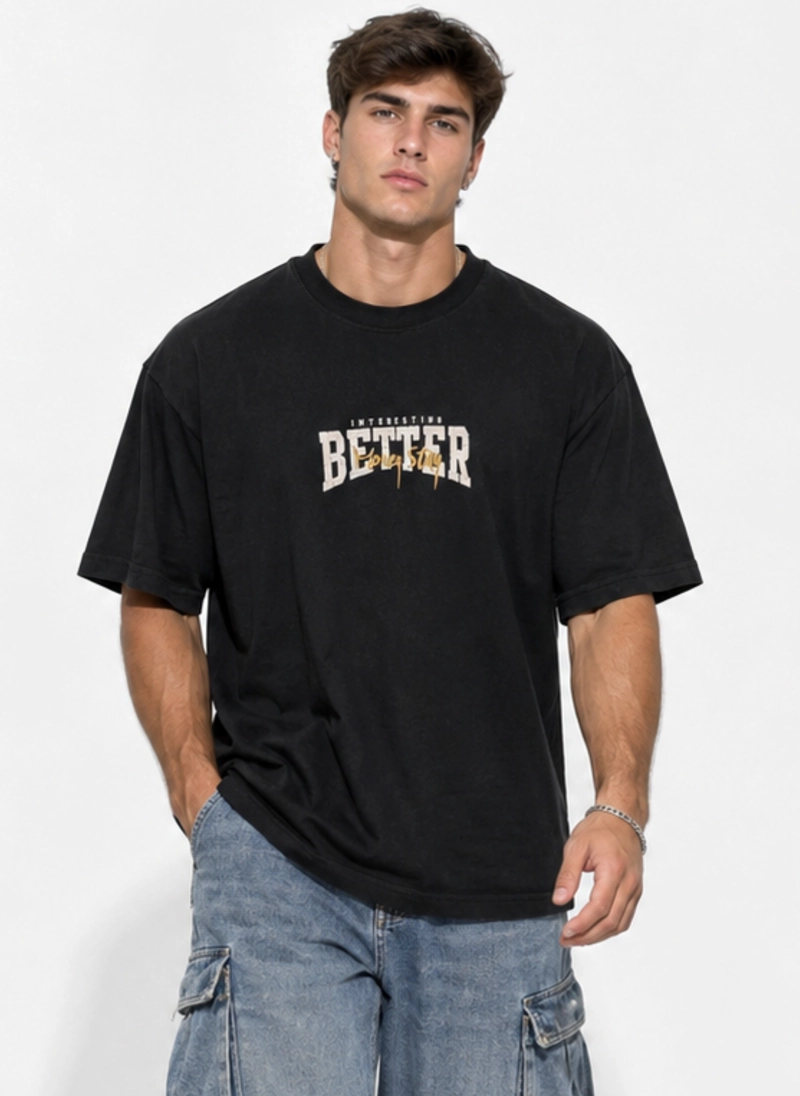 POLERA URBANA HOMBRE OVERSIZE DISEÑOS BETTER - 2