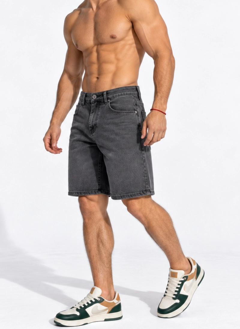 SHORT BERMUDA JEANS DENIM CLASICO RECTO PARA HOMBRE - 2
