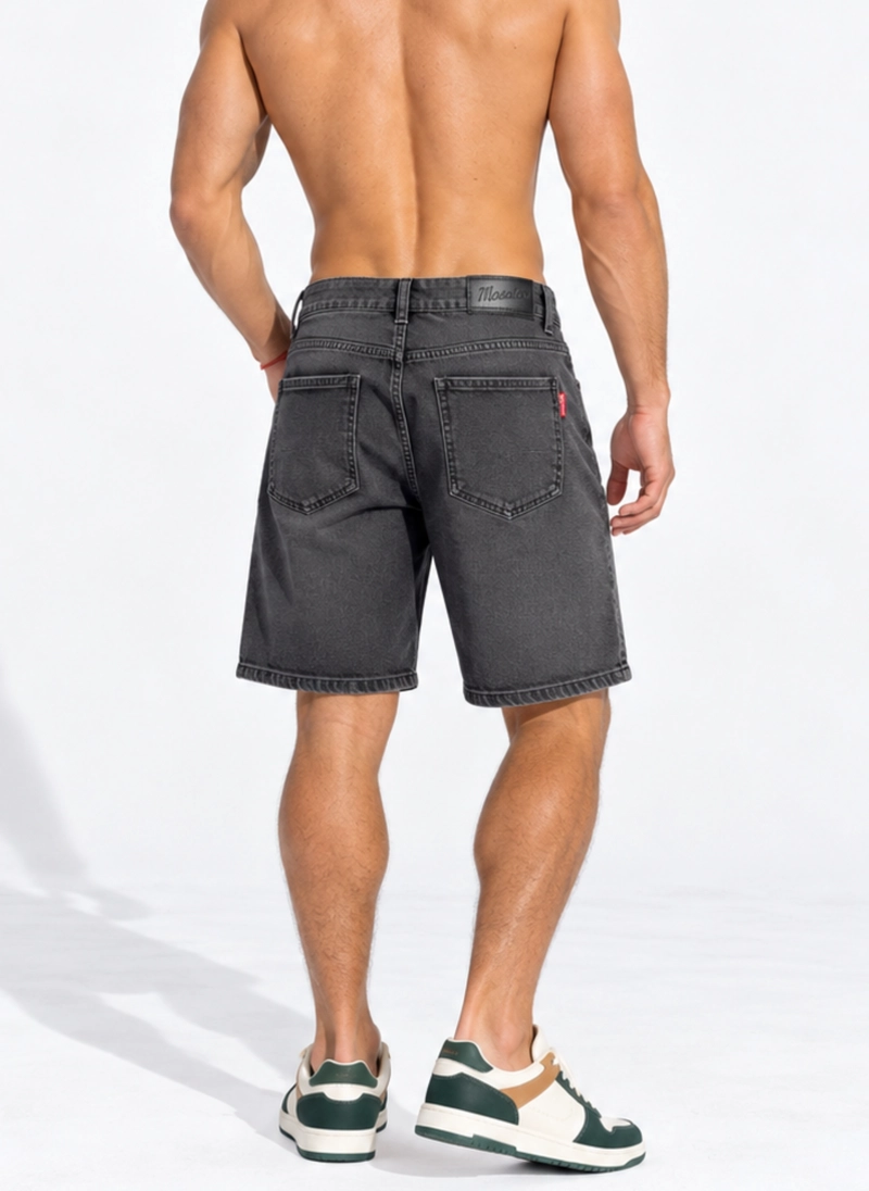 SHORT BERMUDA JEANS DENIM CLASICO RECTO PARA HOMBRE - 3