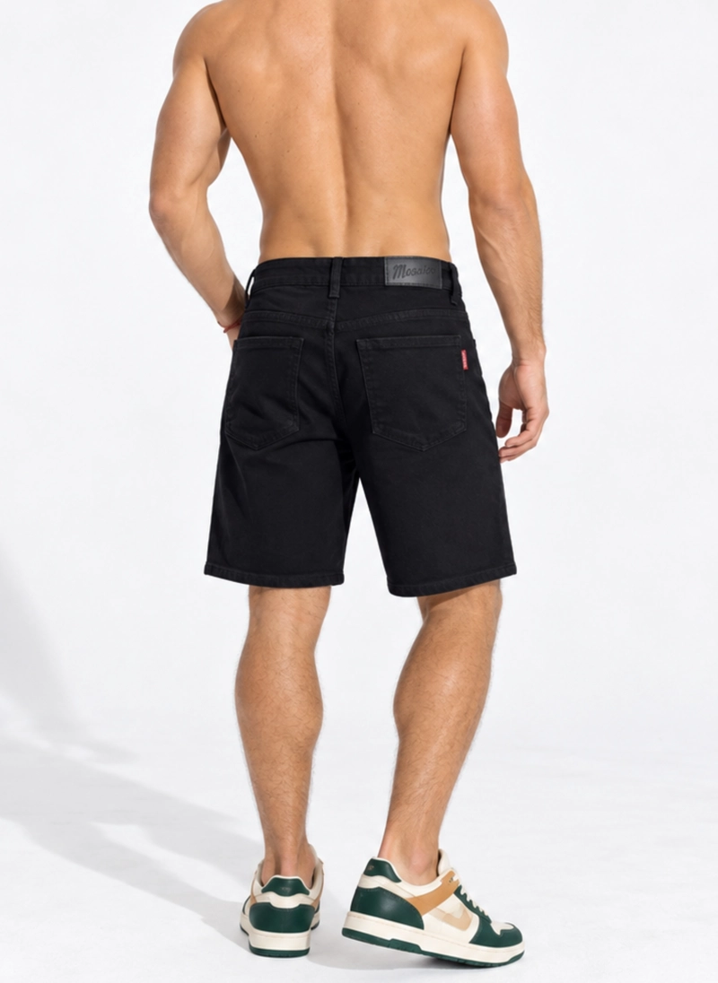 SHORT BERMUDA JEANS DENIM CLASICO RECTO PARA HOMBRE - 3