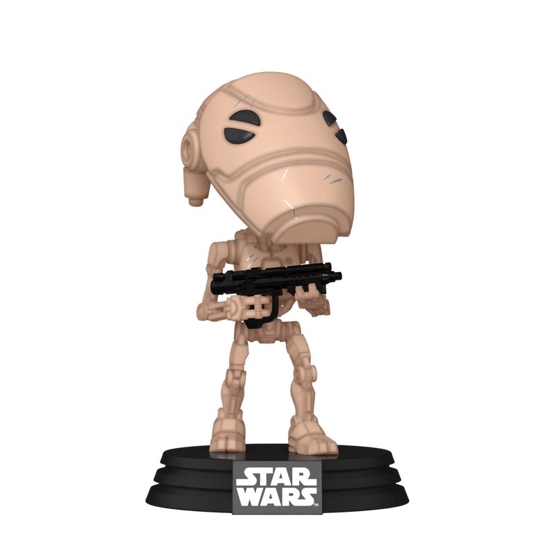 FUNKO POP STAR WARS DROIDE DE BATALLA 703 CON PROTECTOR - 1