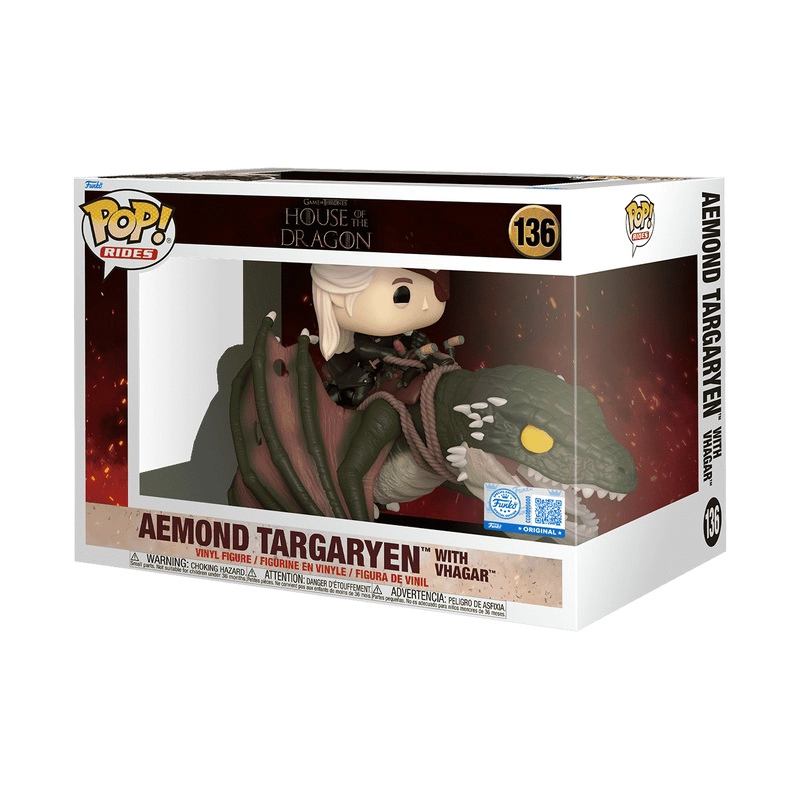 FUNKO POP HOUSE OF THE DRAGON – AEMOND Y VHAGAR 136 - 2