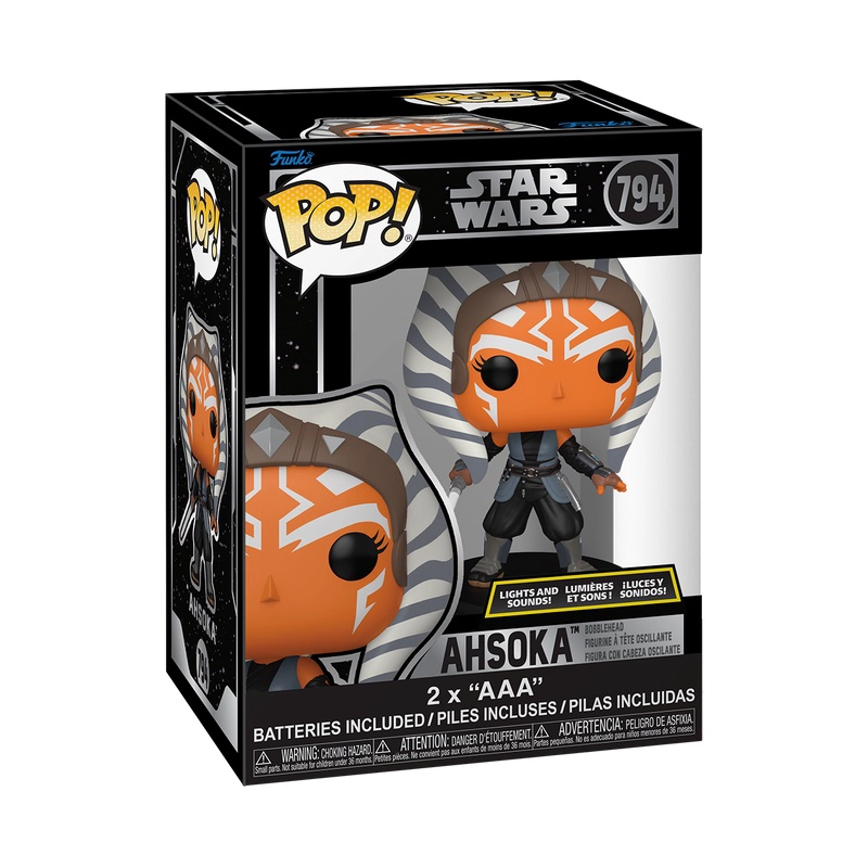 FUNKO POP STAR WAR – AHSOKA CON LUCES 794 + PROTECTOR - 3